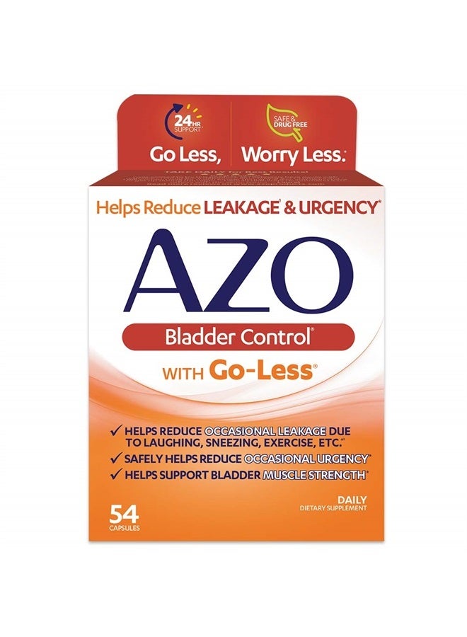 AZO Bladder Control With Goless Daily Supplement54 Count Capsules - Image 2