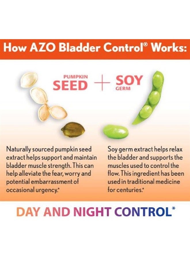 AZO Bladder Control With Goless Daily Supplement54 Count Capsules - Image 5