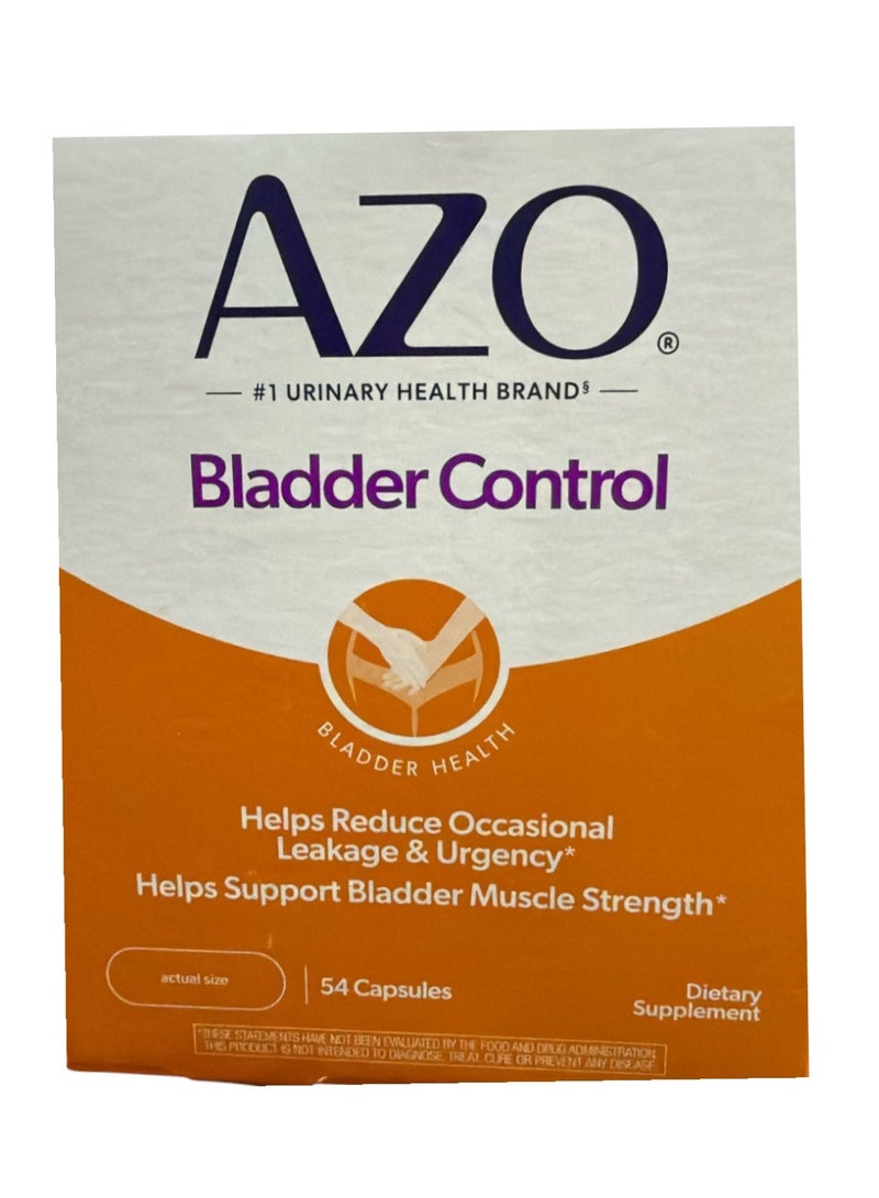 AZO Bladder Control With Goless Daily Supplement54 Count Capsules - Image 1