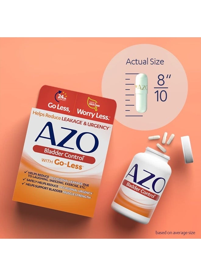 AZO Bladder Control With Goless Daily Supplement54 Count Capsules  - Image 5