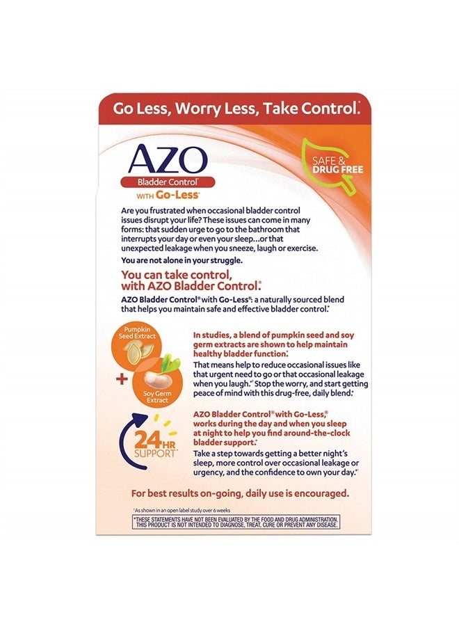 AZO - Bladder Control With Goless Daily Supplement54 Count Capsules - Image 1
