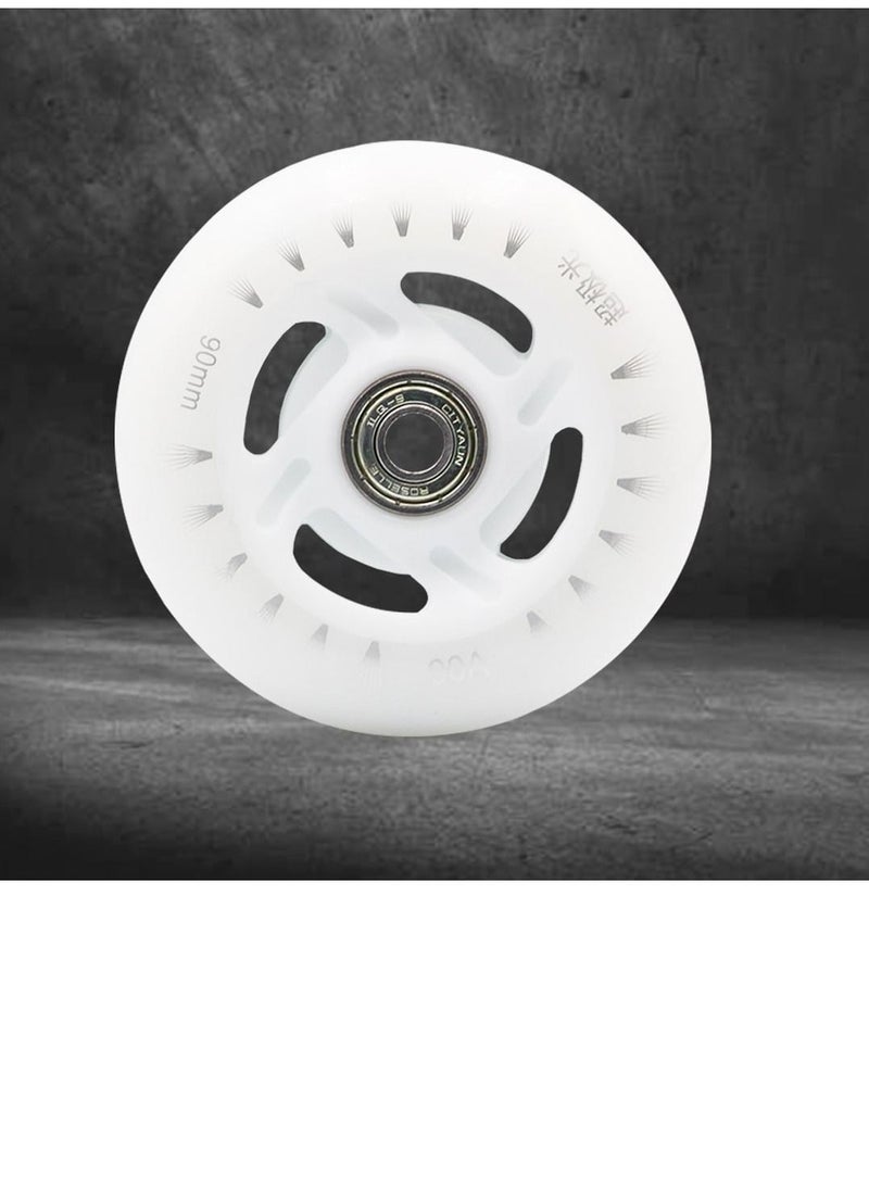Generic Flash LED Skate Shoes Wheels 90mm and 90A With Bearing Single Piece  - Image 2