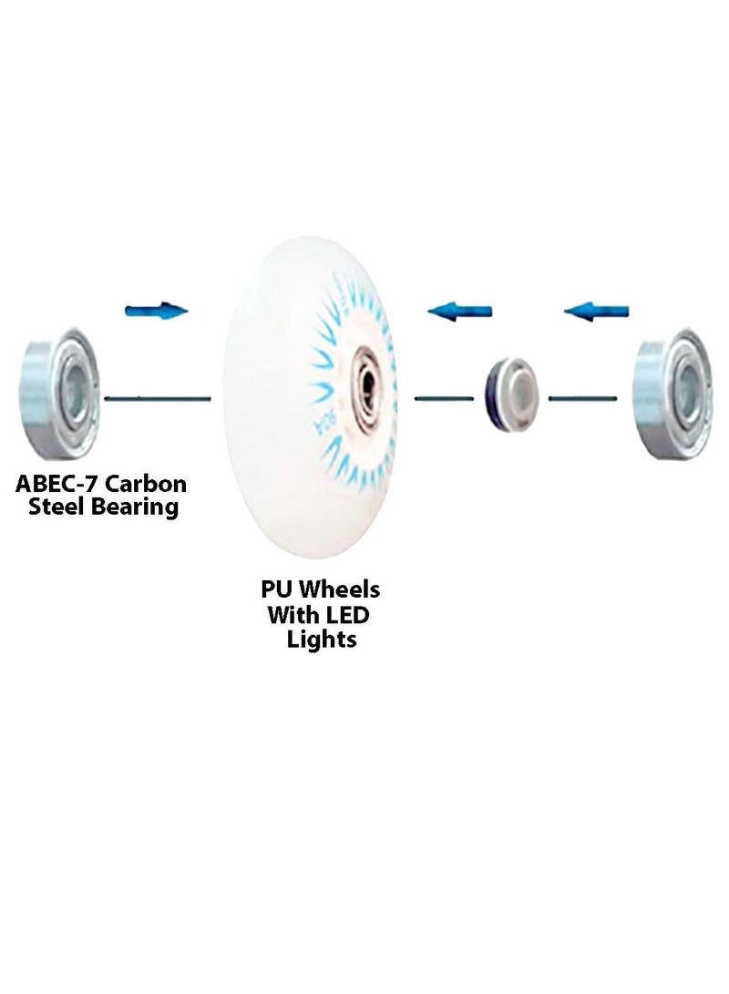 Generic Flash LED Skate Shoes Wheels 90mm and 90A With Bearing Single Piece  - Image 3
