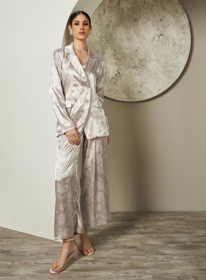 Styli Jacquard Regular Fit Double Breasted Balzer with Pockets - Image 3