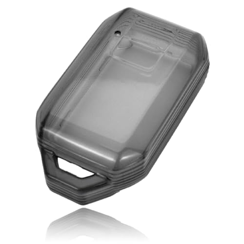 JVCV® Soft TPU Transparent Black Key Cover Compatible with Suzuki Jimny Fronx Grand Vitara Baleno XL6 Swift Ertiga Dzire Rumion Glanza Hyryder Smart Key | Shockproof Slim Fit Case (Transparent Black) - Image 1