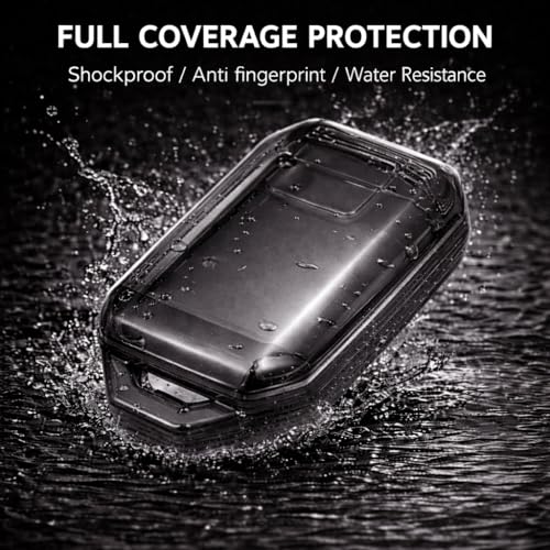 JVCV® Soft TPU Transparent Black Key Cover Compatible with Suzuki Jimny Fronx Grand Vitara Baleno XL6 Swift Ertiga Dzire Rumion Glanza Hyryder Smart Key | Shockproof Slim Fit Case (Transparent Black) - Image 4