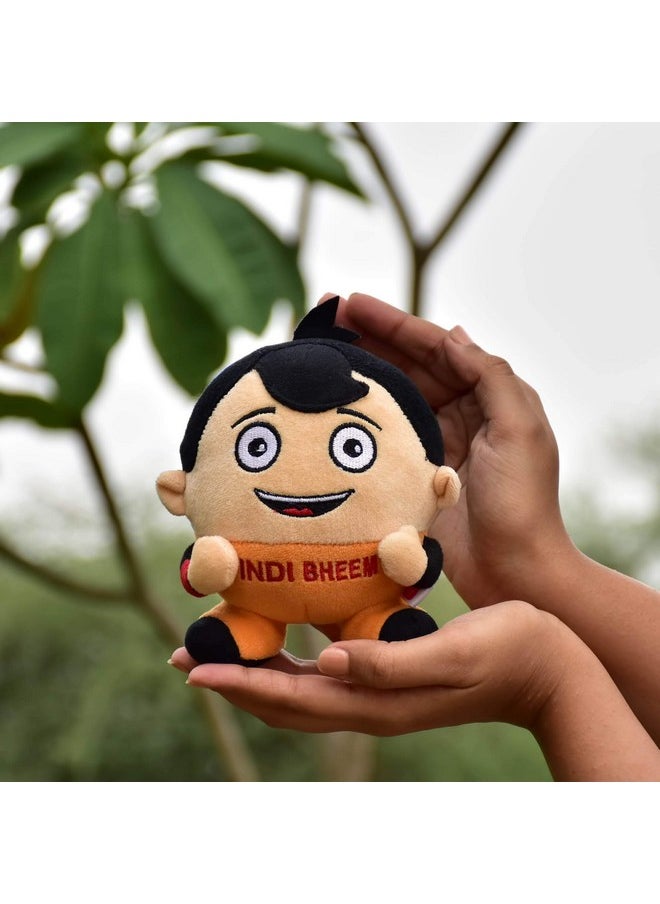 Indigifts Indigifts Indi Soft Toy for Children Gift Character Orange 6x4 Inches Soft Toy - Gift for Babies, Soft Toy Gifts, Character Soft Toys  - Image 4