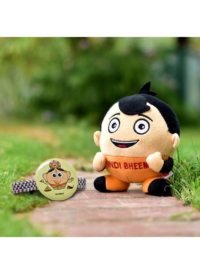 Indigifts Indigifts Indi Soft Toy for Children Gift Character Orange 6x4 Inches Soft Toy - Gift for Babies, Soft Toy Gifts, Character Soft Toys  - Image 1
