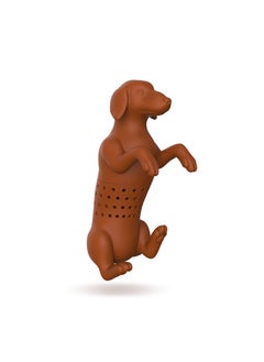 Silicone Sausage Dog Tea Infuser with Color Box Black