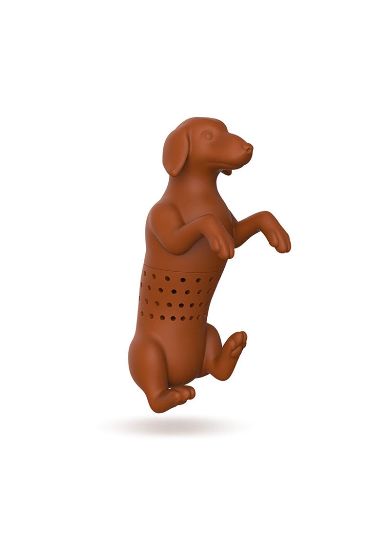 Generic - Silicone Sausage Dog Tea Infuser with Color Box Black - Image 1