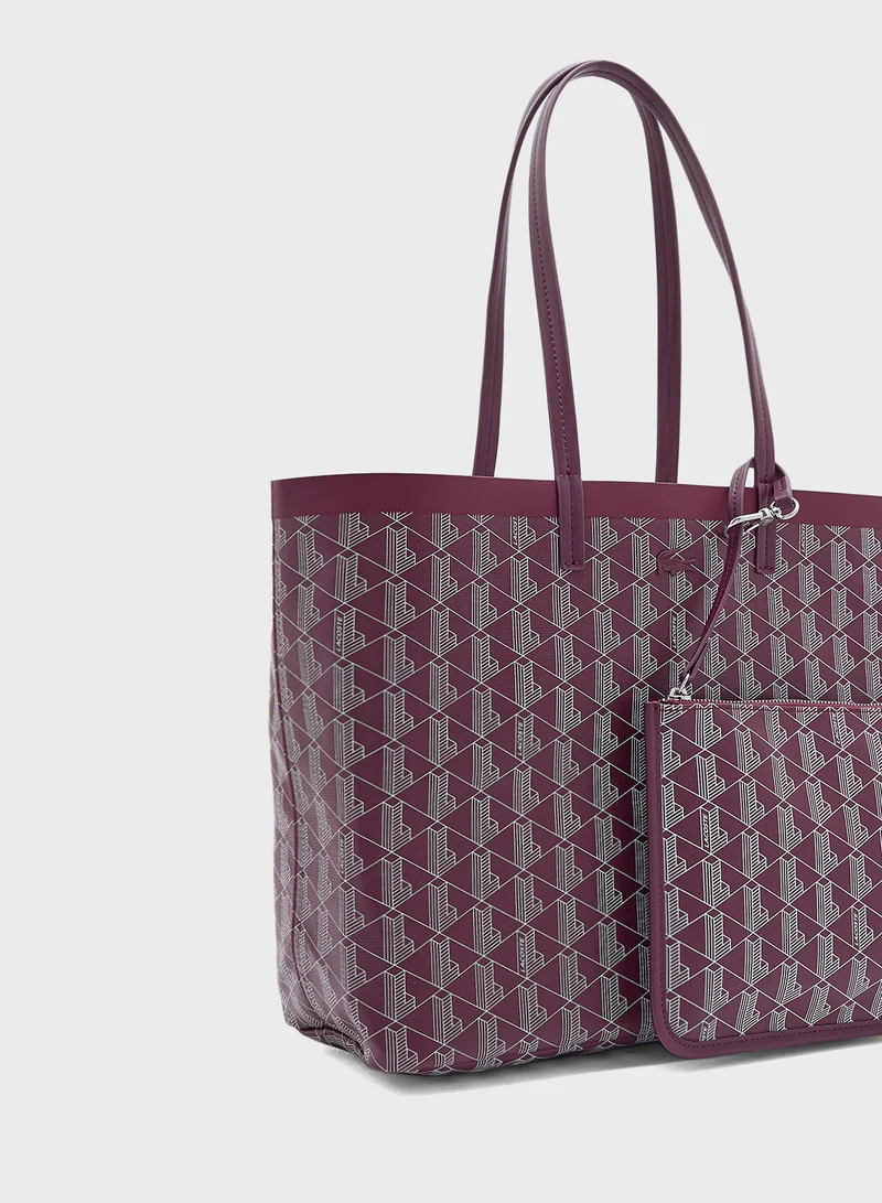 LACOSTE Essentials Top Handle Zip Over Tote