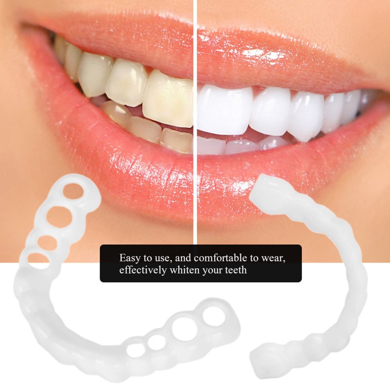 Upper and lower teeth simulation braces snap on smile second generation simulation braces silicone whitening dentures Upper Teeth OPP - Image 3