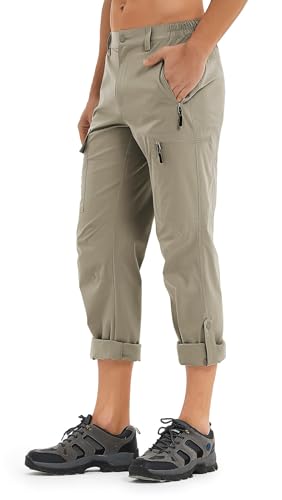 Wespornow Men's-Hiking-Pants Lightweight Water Resistant Quick Dry Outdoor Pants for Fishing Travel Camping (Sage Green, 34W x 30L) - Image 3