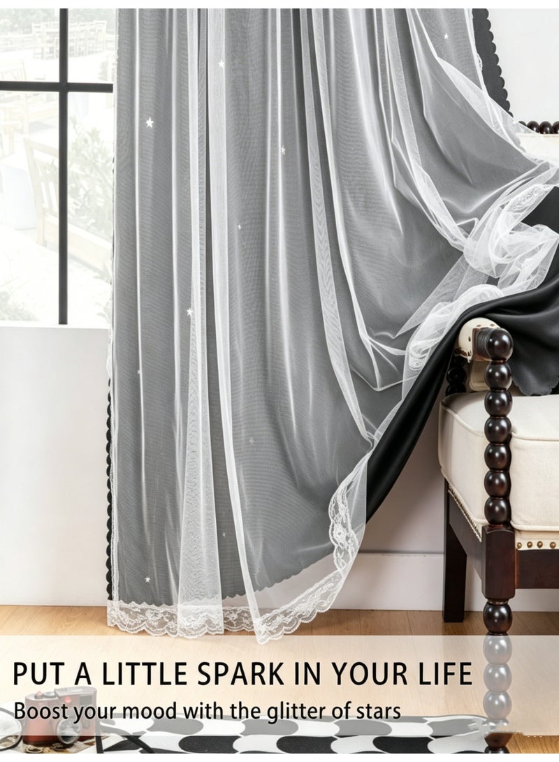 KYD Fabric Blackout Curtains Thermal Insulated Bedroom Curtains for Living Room - Image 4