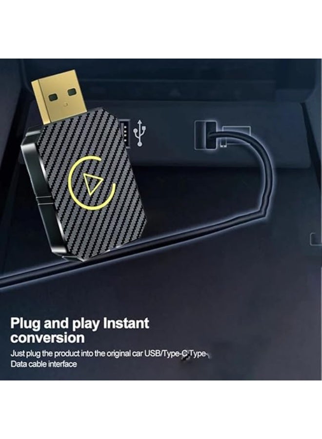 Wireless CarPlay Adapter - Fast USB Car Infotainment Dongle - Easy Plug & Play Auto-Connect - Lightweight & Stylish Design (iOS 10+) - Image 2