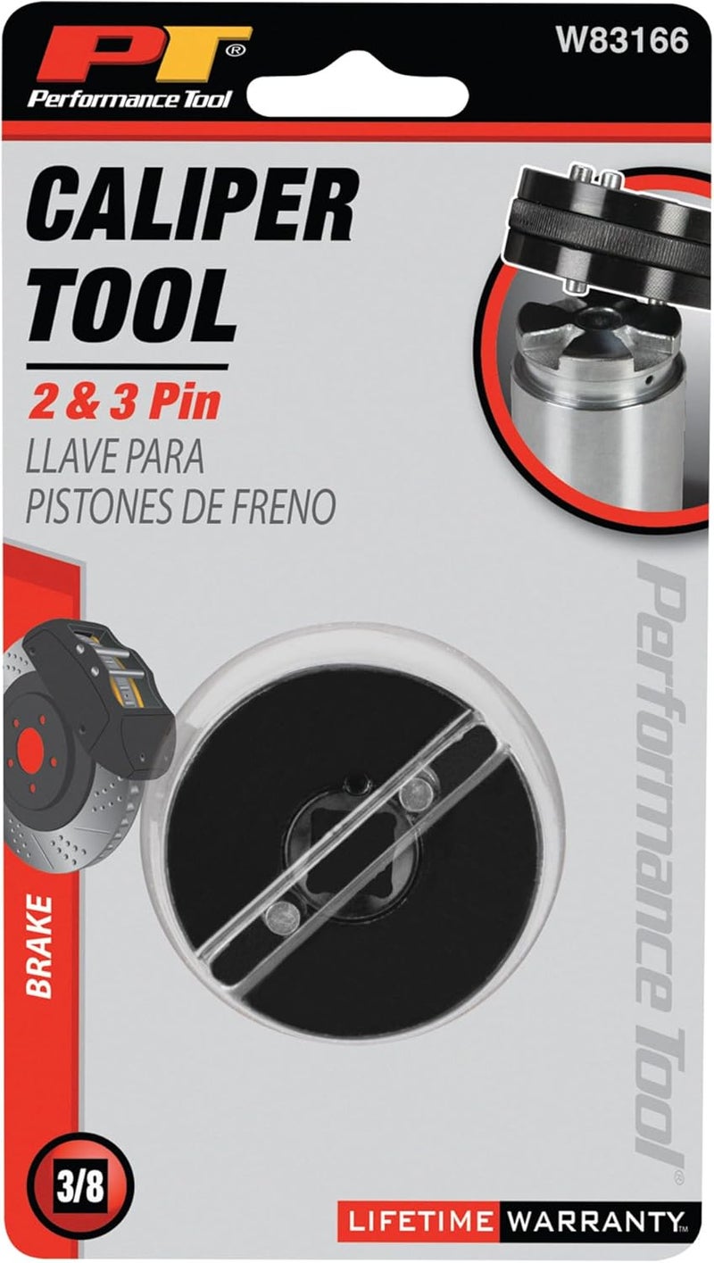 Performance Tool W83166 2 & 3 Pin Adjustable Disc Brake Caliper Piston Tool - Image 5