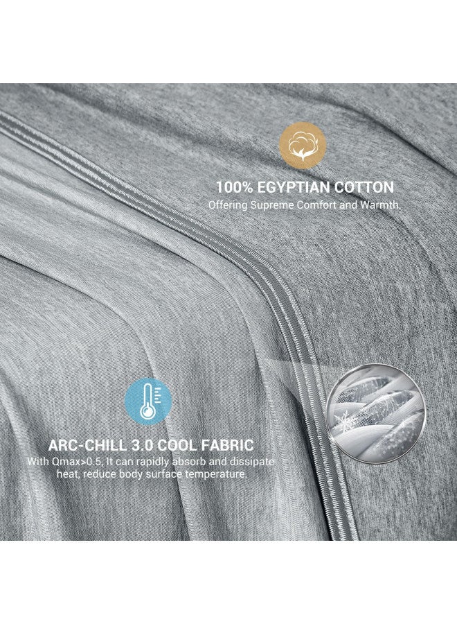 Elegear Elegear Revolutionary Cooling Blanket Absorbs Heat to Keep Adults/Children/Babies Cool on Warm Nights, Japanese Q-Max>0.4 Arc-Chill Cooling Fiber, Breathable, Comfortable, Hypo-Allergenic, All-Season  - Image 3