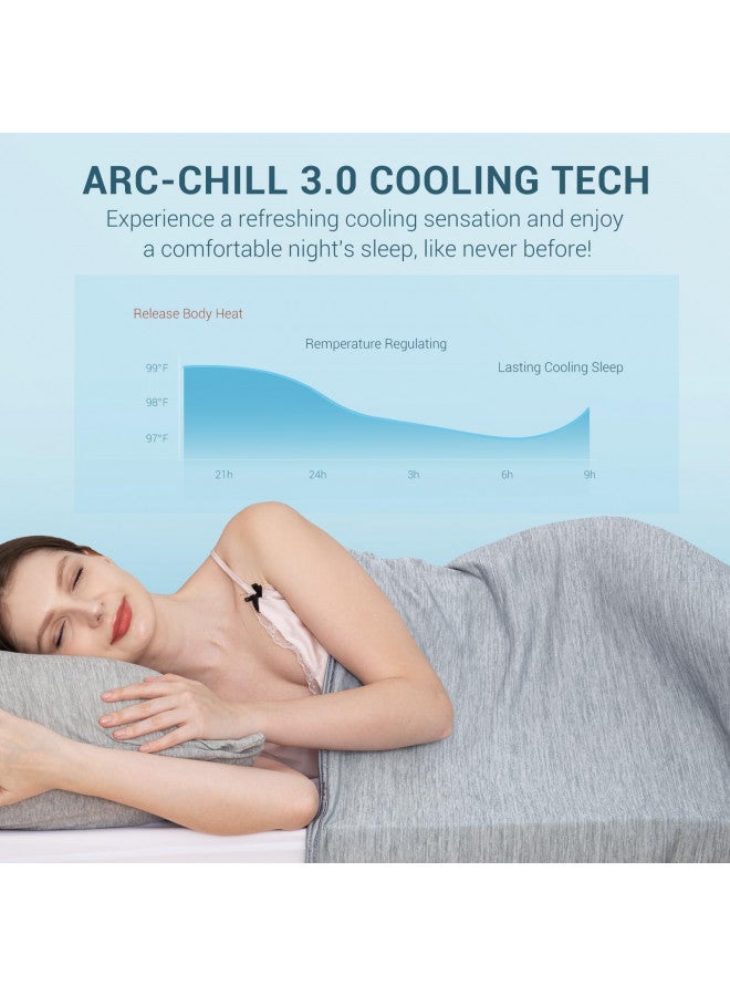 Elegear Elegear Revolutionary Cooling Blanket Absorbs Heat to Keep Adults/Children/Babies Cool on Warm Nights, Japanese Q-Max>0.4 Arc-Chill Cooling Fiber, Breathable, Comfortable, Hypo-Allergenic, All-Season  - Image 2