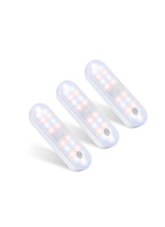 KASTWAVE Wireless Motion Sensor Light Mini, LED Automatic Night Light Dimmable Cabinet Light, Removable & Touch Control Magnetic Light for Closet, Cabinet, Stairs, Drawer, Pantry, Cupboard, Wardrobe (3Pcs)  - Image 1