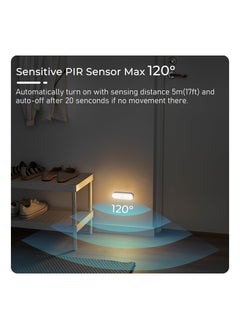 KASTWAVE Wireless Motion Sensor Light Mini, LED Automatic Night Light Dimmable Cabinet Light, Removable & Touch Control Magnetic Light for Closet, Cabinet, Stairs, Drawer, Pantry, Cupboard, Wardrobe (3Pcs)  - Image 2