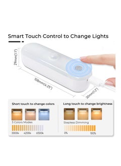 KASTWAVE Wireless Motion Sensor Light Mini, LED Automatic Night Light Dimmable Cabinet Light, Removable & Touch Control Magnetic Light for Closet, Cabinet, Stairs, Drawer, Pantry, Cupboard, Wardrobe (3Pcs)  - Image 3