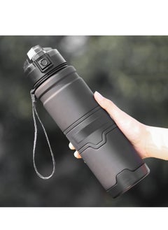 TYCOM Water Bottle 1L Leak-Proof Drink Bottle BPA Free USA Tritan Material Gym Bottle with Protein Shaker Flip Top Lid & Removable Strainer for Fitness Cycling Gym Camping Outdoor Sports  - Image 1