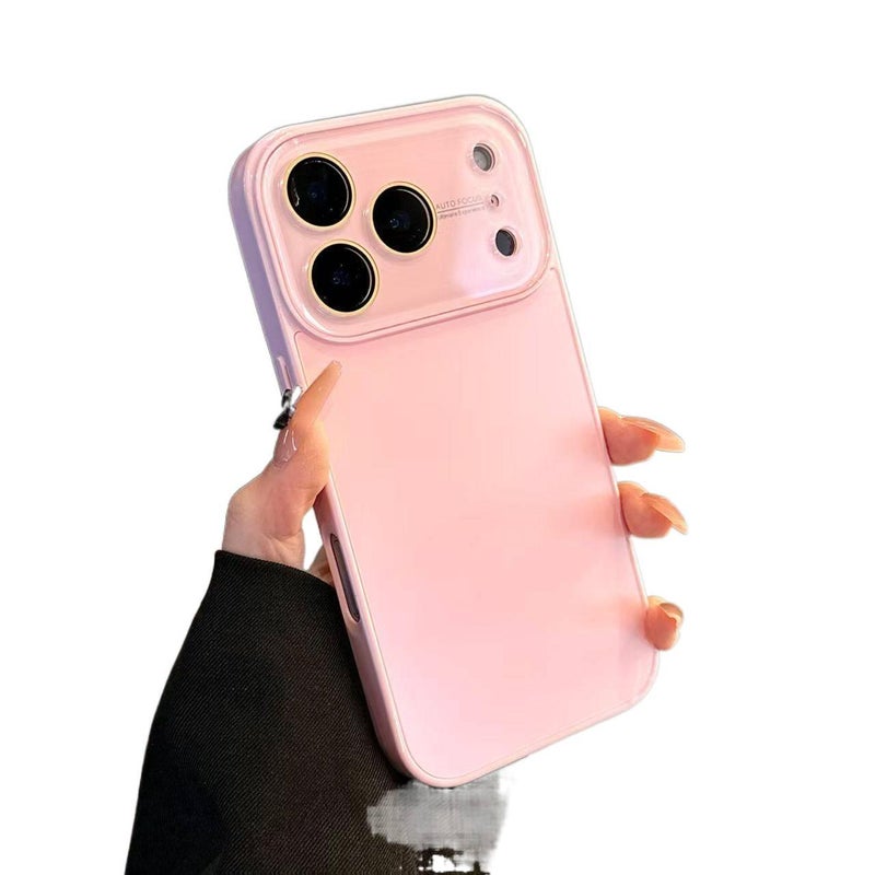 غطاء واقي | حماية من السقوط | مقاوم للصدمات لـ iPhone 15 / 15 Plus / 15 Pro / 15 Pro Max | وردي | Glass - Image 1