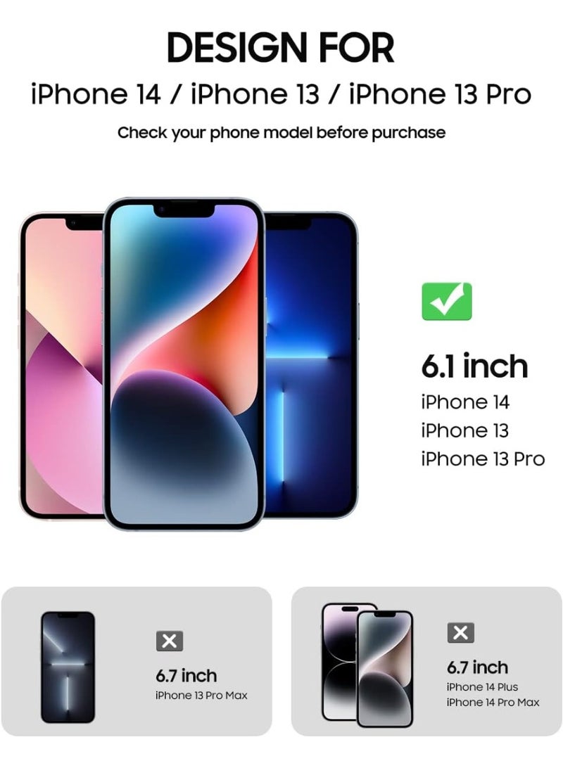 Case Privacy Screen Protector Compatible with iPhone 14 and iPhone 13/13 Pro 6.1 Inch [1s Auto Dust Elimination] 9H Hardness Film, Full Coverage Anti-Peeping Privacy Tempered Privacy Screen Protector - Image 5