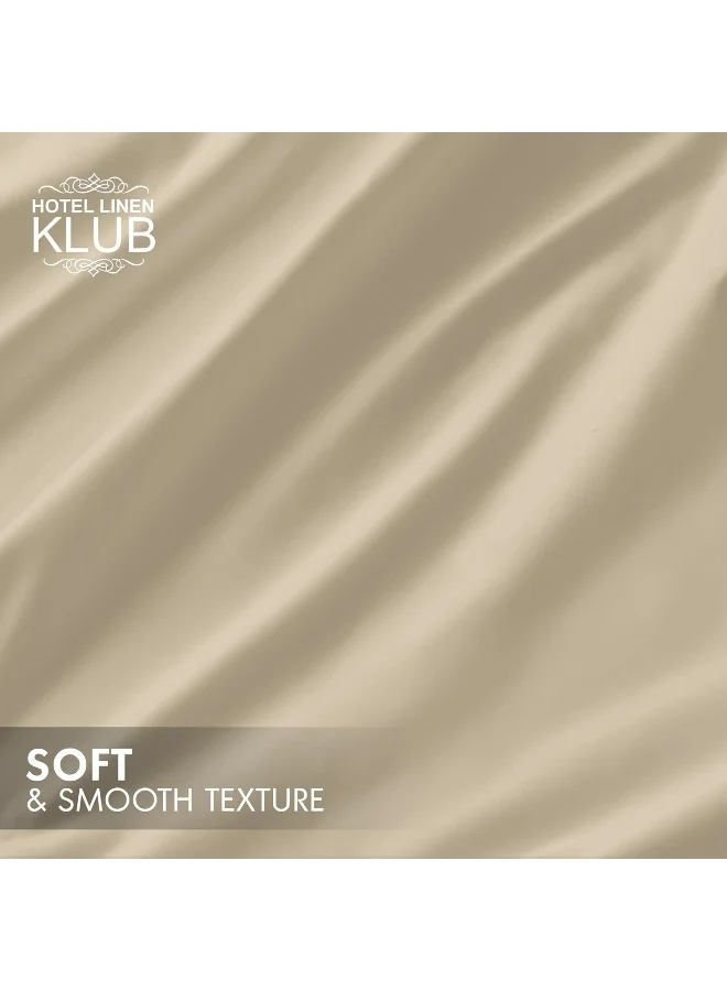 Hotel Linen Klub Hotel Linen Klub Luxury 100% Cotton 350TC Fitted Sheet Set - Ultra Soft &amp; Breathable, Hypo Allergenic Premium Quality Bedding