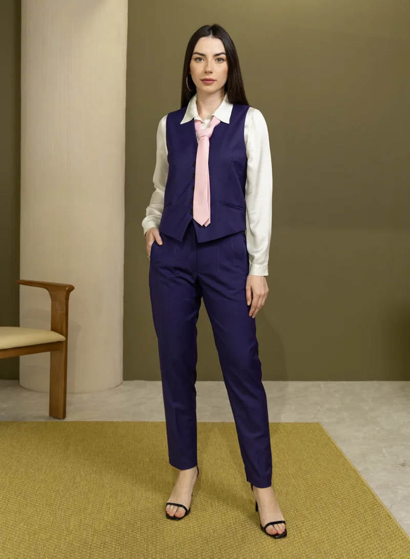 Lalele Tailored Pant in Purple