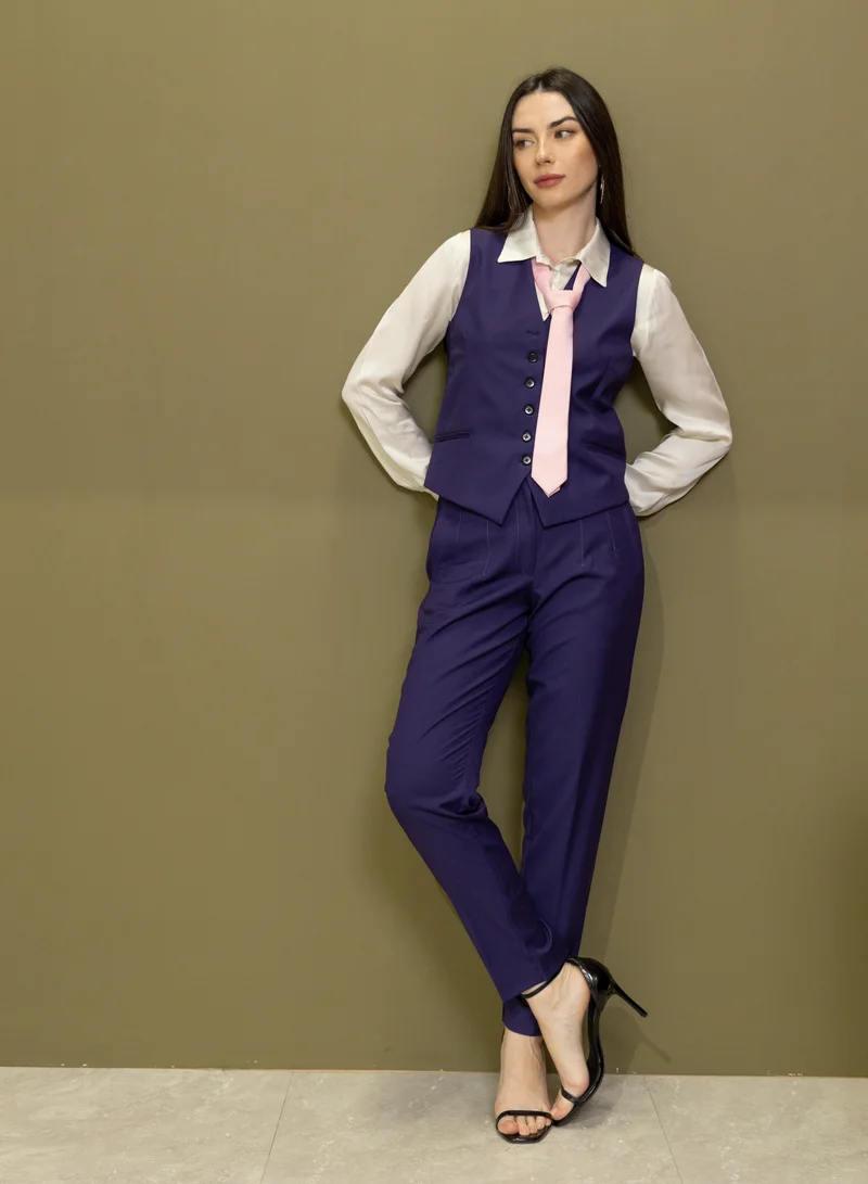 Lalele Tailored Pant in Purple