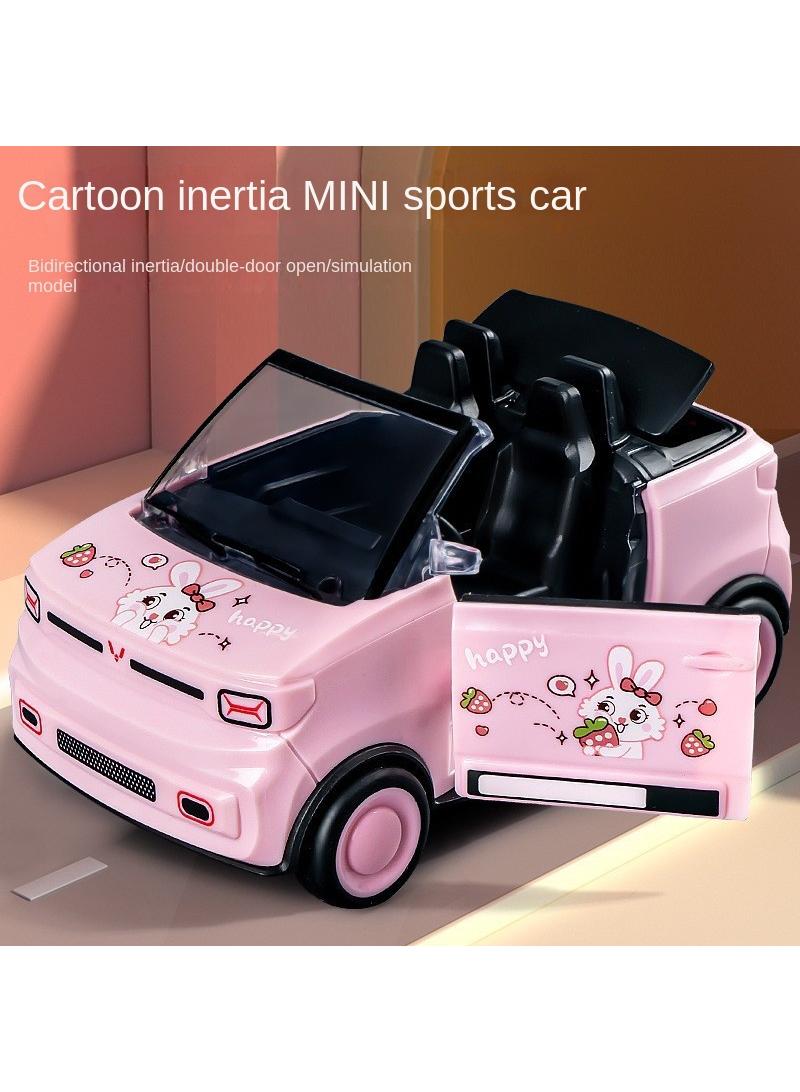 Y&D Children's Cartoon Mini Convertible Model Inertial Sports Car Toy - Image 2
