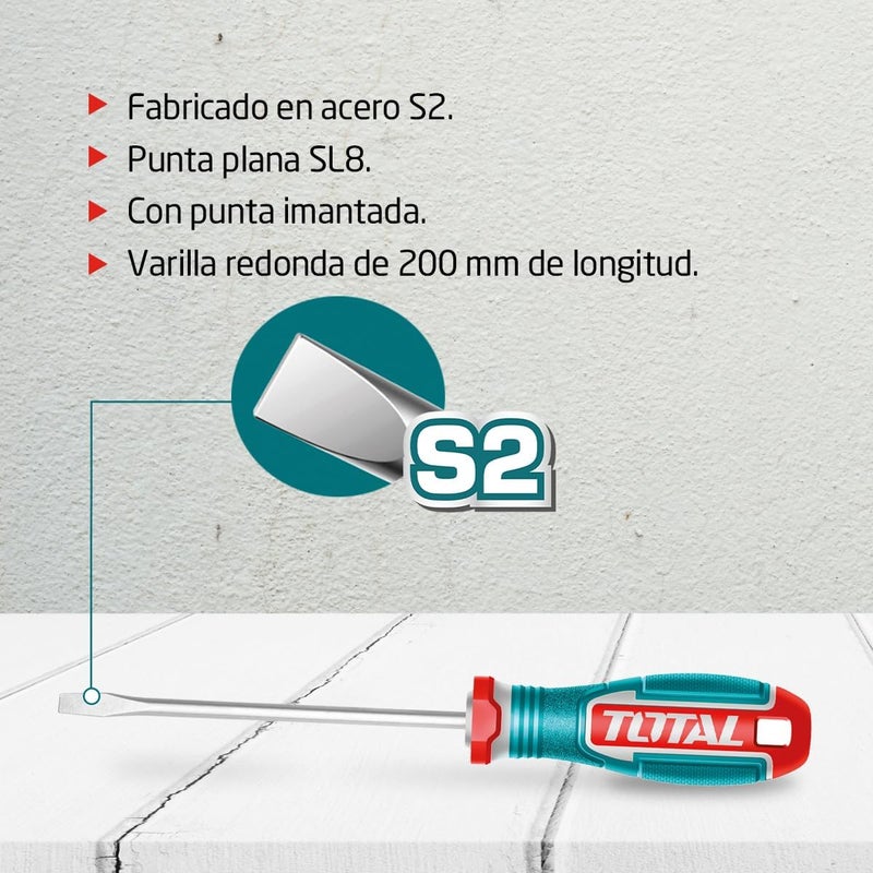 TOTAL Slotted Screwdriver TSDSL8200 - Image 3
