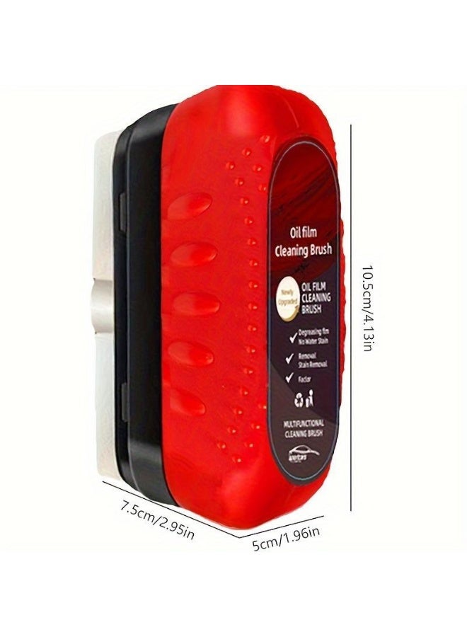 Car Windshield Cleaning Brush, Oil Removal & Anti-fog Brush, Car Windshield Oil Film Removal Tool, Wiper, Cleaner Remover, Car Wash Accessory, Automotive, Car Detailing Brushes, Car Cleaning Supplies - Image 2