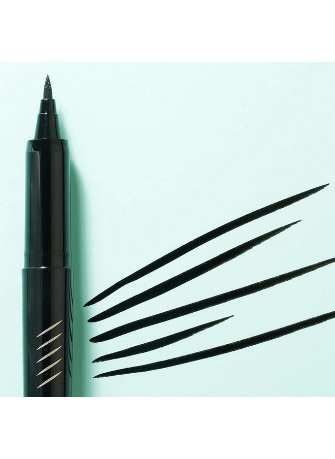 RADIANT PROFESSIONAL MAKE UP / HELLENICA - Radiant Professional Lineproof Eye Line Pen Eyeliner With Flexible Tip Pen For A Long Lasting And Precise Outline Smudge Proof Waterproof Liquid Black Eyeliner For Intense Black Color0.034Oz - Image 1