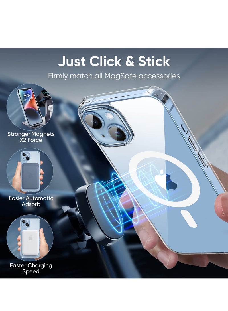 iPhone 15 Plus Case Cover, Compatible with MagSafe, Military Grade Protection, Yellowing Resistant, Scratch Resistant Back, Magnetic Phone Case for iPhone 15 Plus 6.7 Inch - Image 4