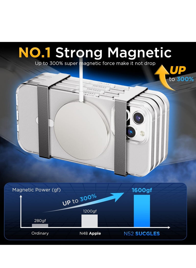 iPhone 15 Plus Case Cover, Compatible with MagSafe, Military Grade Protection, Yellowing Resistant, Scratch Resistant Back, Magnetic Phone Case for iPhone 15 Plus 6.7 Inch - Image 3