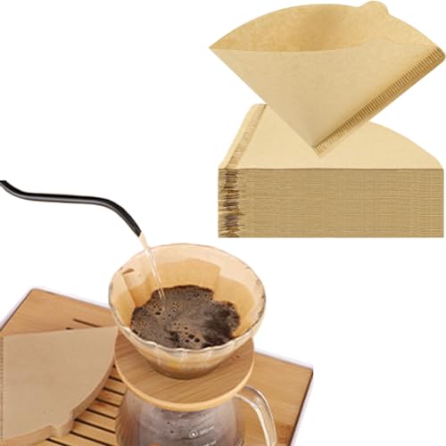 Hodaqe Coffee Filter for Coffee Dripper and Drip Coffee Maker Cone Coffee Filters Disposable Pour Over Coffee Filter 100 Pcs - Image 1