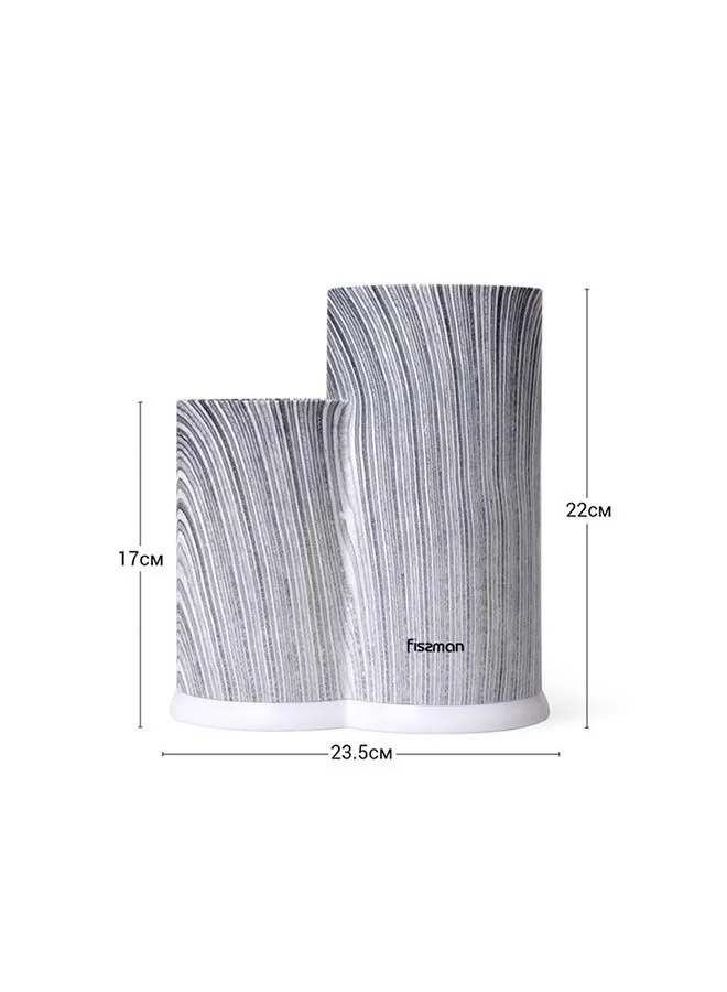 Fissman  Kitchen Knife And Utensil Plastic Organizer Knife,  11x11x22+11x8x17cm  | Best Price UAE