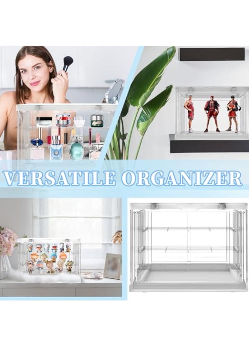 Hihonor Acrylic Display Case Stand for Figures Unique Design 3 Tier, Display Box for Collectibles, Stackable Dustproof Clear Display Stand for Pop Mart Action Figures, clear - Image 4