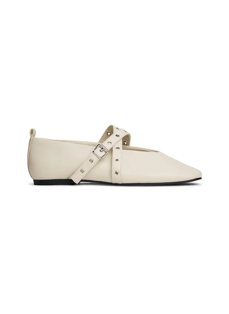 TOMMY JEANS Leather Maryjane Ballerina