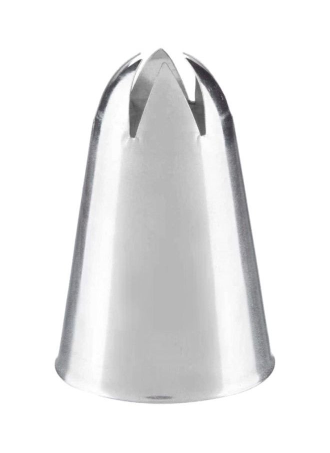 NIBEMINENT - Cake Decorating Piping Nozzle Silver 30x9x18mm - Image 1