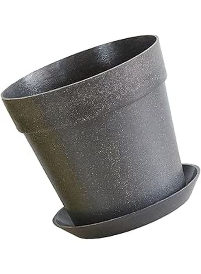 Large Biodegradable Plant Pot with Saucer Set for Indoor Office Succulents - Image 1