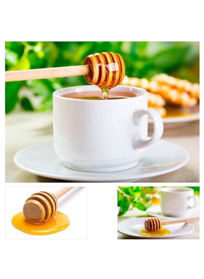 AISIBO - 12 Pack 3 Inch Wood Honey Dippers Sticks Mini Honey Dipper Stirrer For Honeycomb Jar Dispense Drizzle - Image 1
