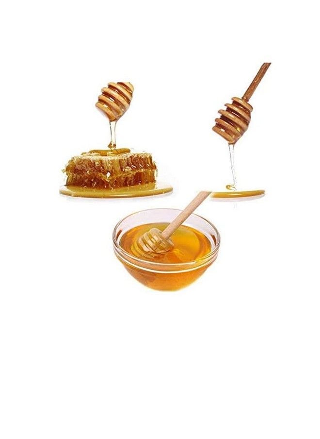 AISIBO - 12 Pack 3 Inch Wood Honey Dippers Sticks Mini Honey Dipper Stirrer For Honeycomb Jar Dispense Drizzle - Image 1