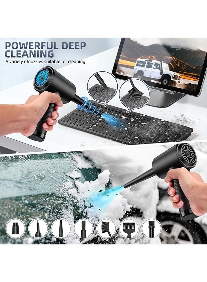 Sakulight Compressed air Duster - Keyboard Cleaner for Office no Canned Reusable Good Replacement Can Electric 91000RPM Cordless air Duster pc 7600mAh -pc Cleaning-air Blower-car dusters-Electric - Image 3