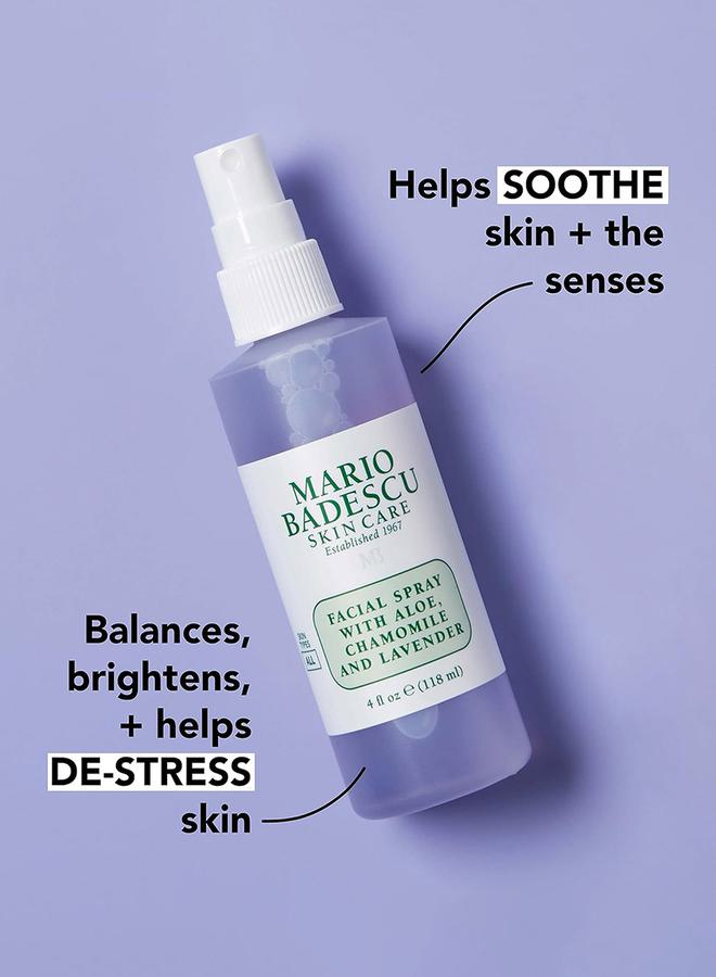 MARIO BADESCU Facial Spray with Aloe, Chamomile and Lavender, 118ml, 4 Fl Oz - Image 3
