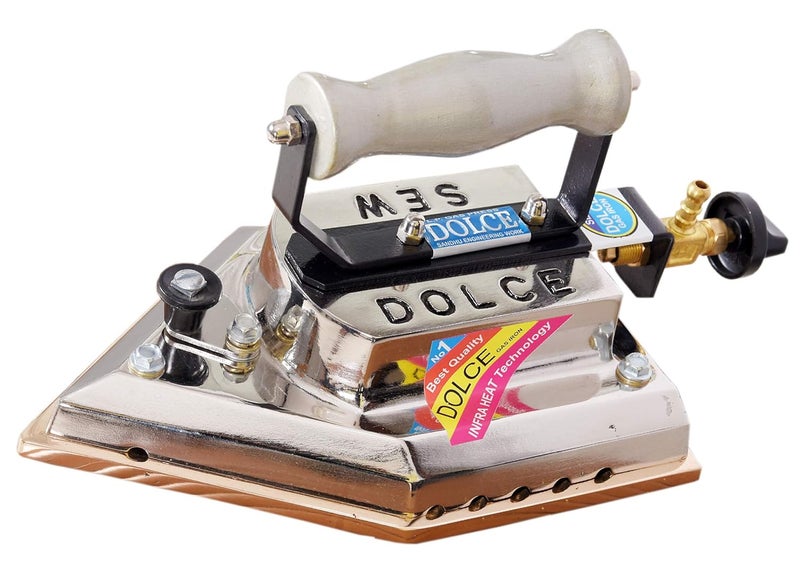 Cobtech DOLCE LP GAS LAUNDRY IRON 6 kg weight BRASS BASE 11x8  - Image 1