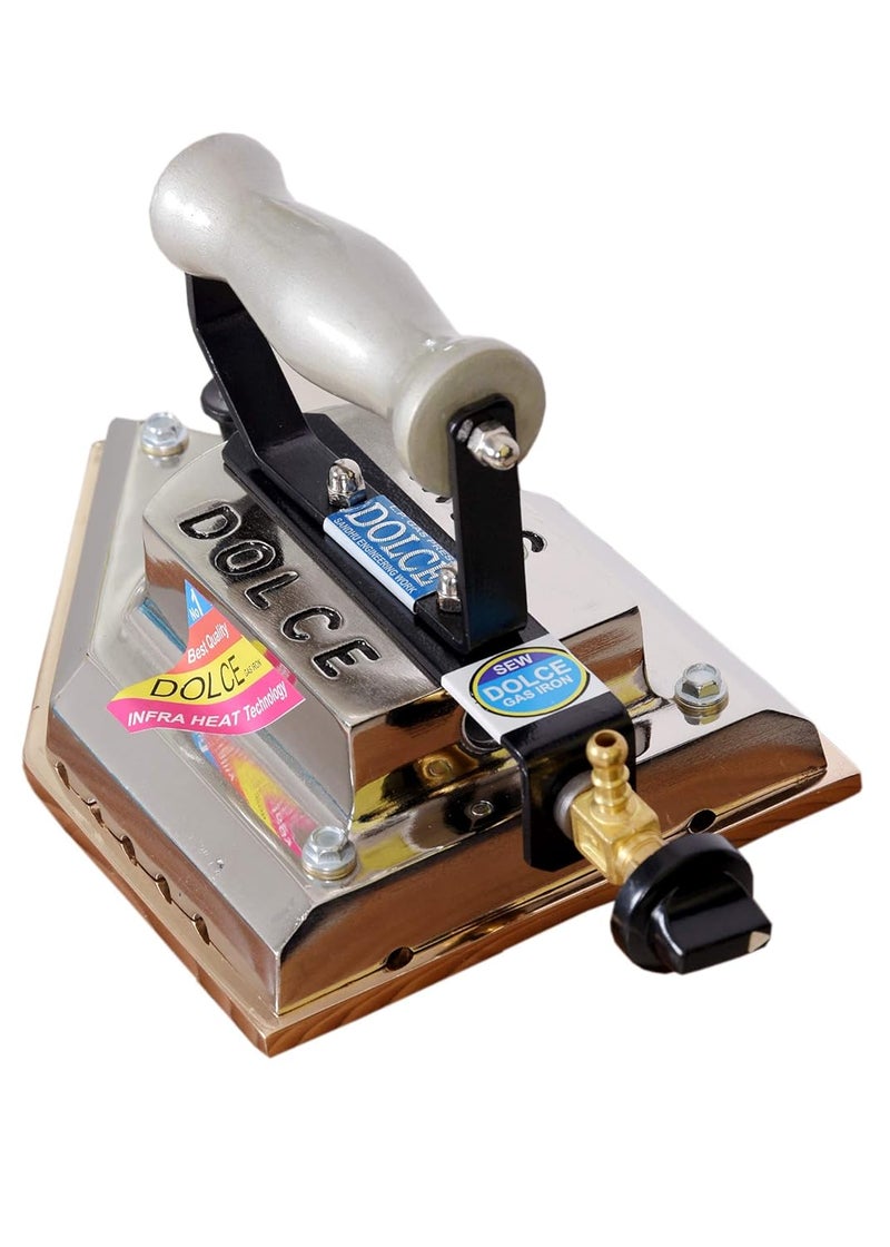 Cobtech DOLCE LP GAS LAUNDRY IRON 6 kg weight BRASS BASE 11x8  - Image 2