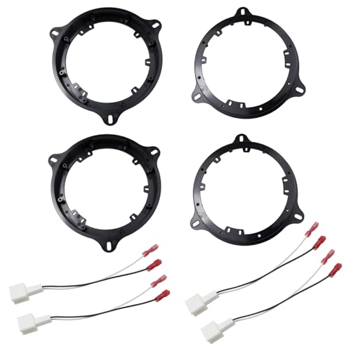 DKMUS 2 X Pairs 6.5" / 6.75" Speaker Mount Adapter for Infiniti M35 M45 Nissan Titan Frontier Kicks Sentra Pathfinder Spacer with Wiring Harness - Image 4